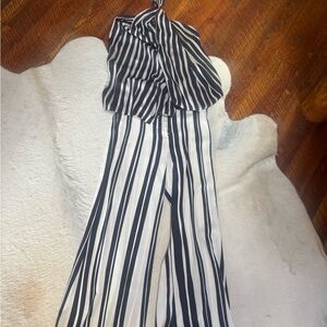 Zara Striped Black and White Wide-Leg Set